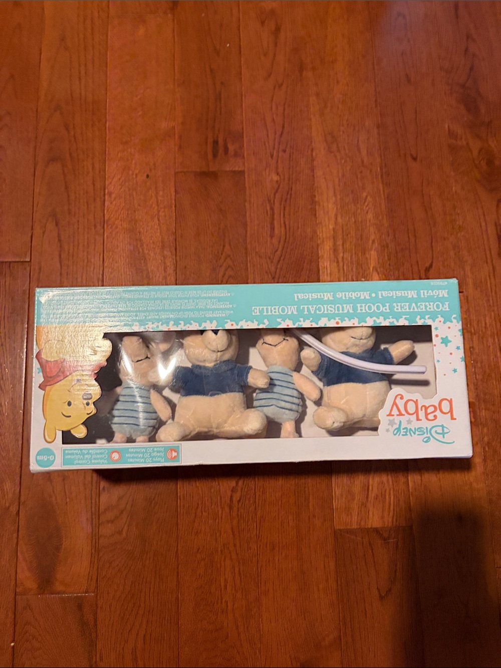 Disney Winnie the Pooh Blue and Cream Plush Mobile Character Set